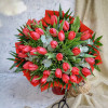 Tavaszi fuvallat - piros tulipán csokor